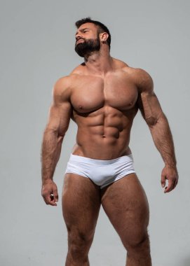 Stüdyoda fitness erkek modeli