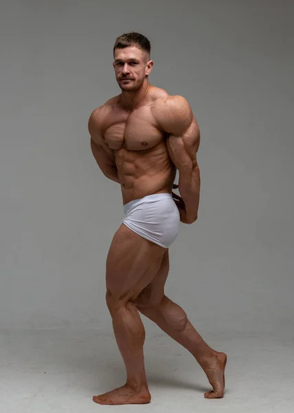 Fitness Pánský Model Studiu — Stock fotografie