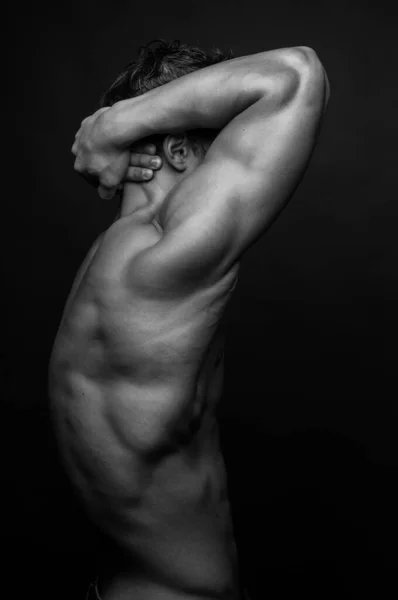 Fitness Modelo Masculino Estúdio — Fotografia de Stock