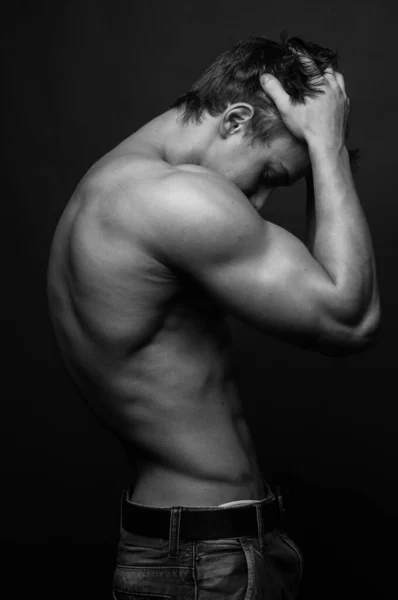 Fitness Modèle Masculin Studio — Photo