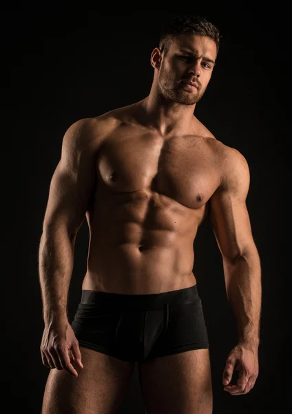 Good-looking fit male model — Stock Photo, Image