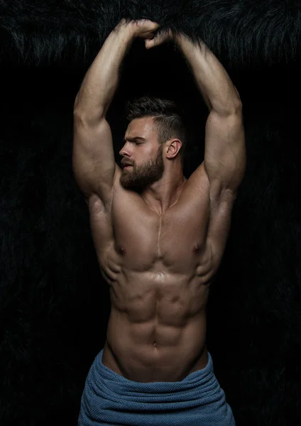 Modell för manlig fitness — Stockfoto