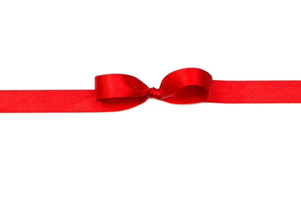 弓付きの赤いリボン — ストック写真