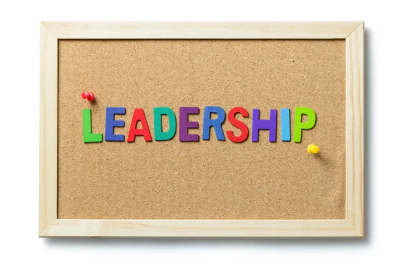 Parola di leadership colorata — Foto Stock