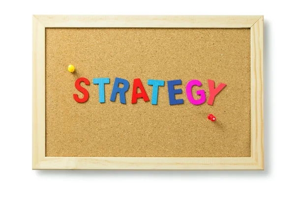 Strategy word letters — Stock Photo, Image