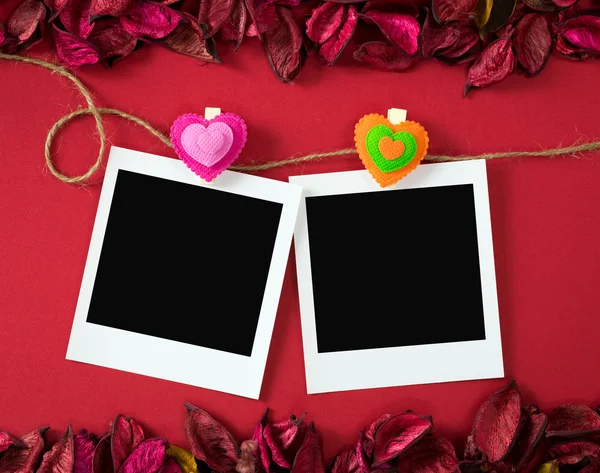 Photo frames for Valentine's theme — Stock Photo, Image