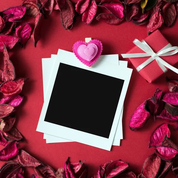 Photo frame for Valentine's theme — Stock Photo, Image