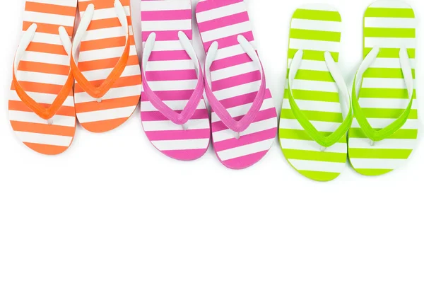 Sandálias Multicolor isoladas — Fotografia de Stock