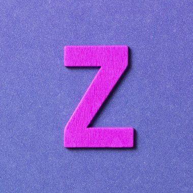 Ahşap alfabesinde Z harfi