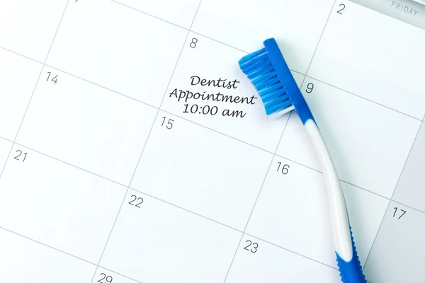 Recordatorio de nombramiento del dentista — Foto de Stock