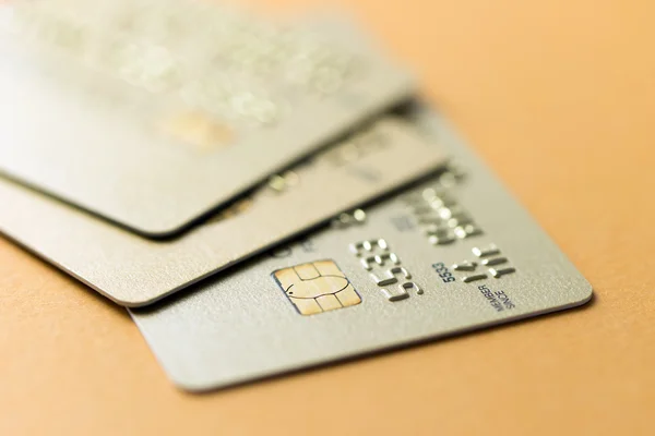 Stack av kreditkort — Stockfoto