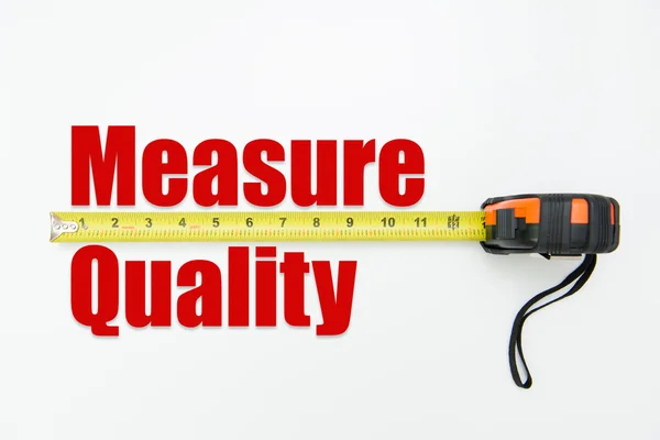 Conceito de medição da qualidade — Fotografia de Stock