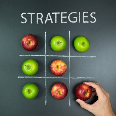 Tic tac toe oyun stratejileri konseptiyle