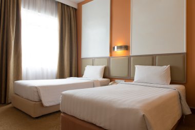 Otel odasının içi.