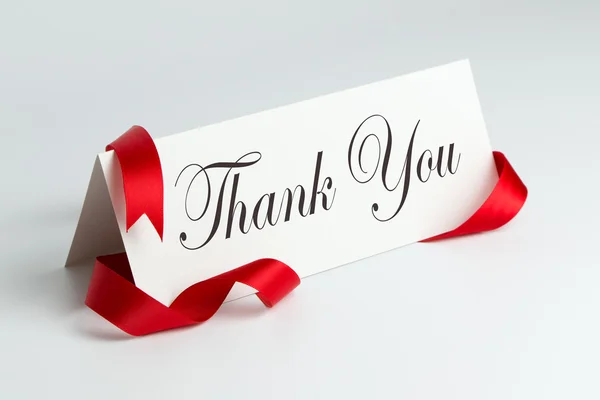 Thank you note — Stock Photo, Image