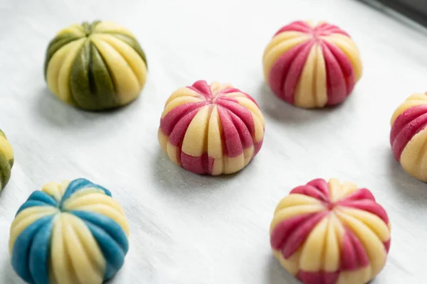 Geleneksel Japon pastası wagashi — Stok fotoğraf