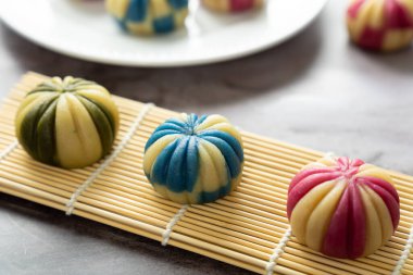 Geleneksel Japon pastası wagashi