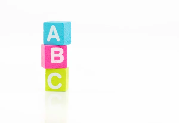 ABC words block Royalty Free Stock Images