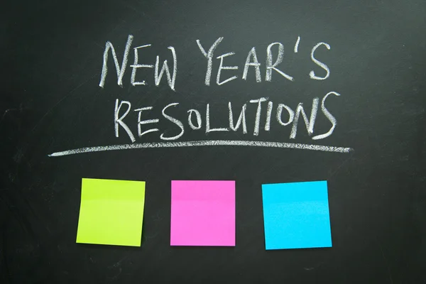 New Year's resolutions — Stock Photo, Image