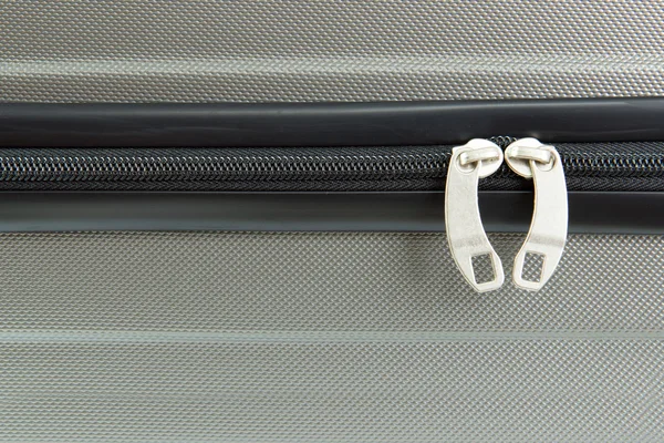 Застібку-блискавку чемодан — стокове фото
