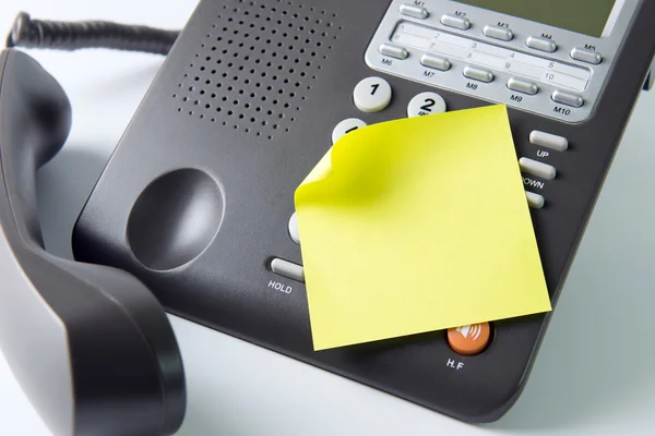 Tomt anteckningsblock på telefon — Stockfoto