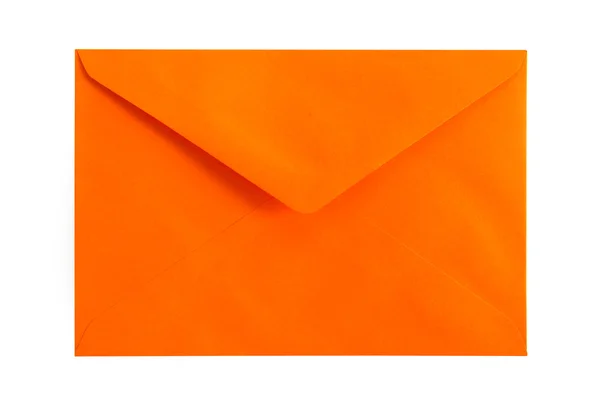 Orangefarbener Umschlag — Stockfoto