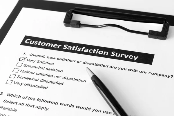 Customer satisfactory survey — Stock Photo, Image