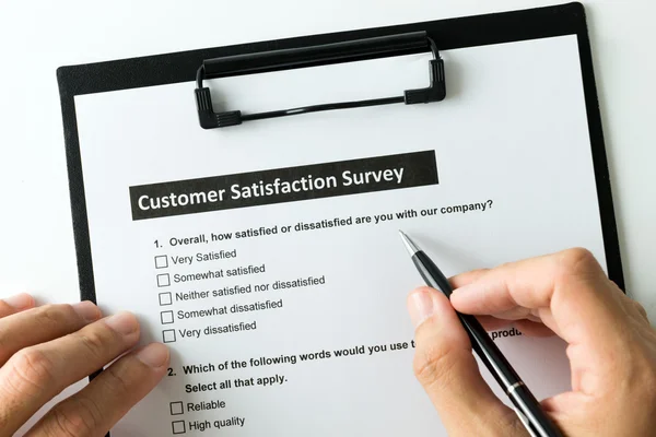 Customer satisfactory survey — Stock Photo, Image