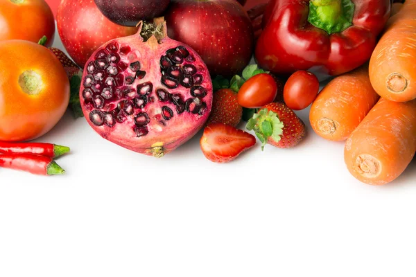 Légumes et fruits rouges — Photo