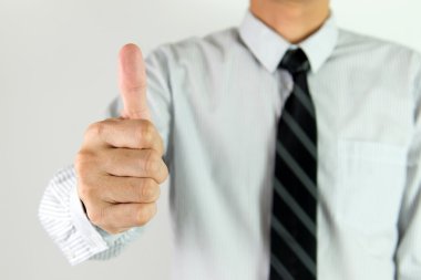 işadamı başparmak sırıtmak