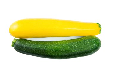 Green and yellow zucchini clipart