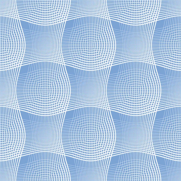 Seamless blue geometric pattern. — Stock Vector