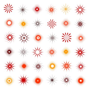 tasarım öğeleri kümesi. 