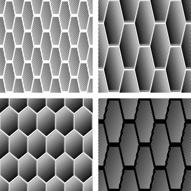 kesintisiz geometrik desenleri kümesi.