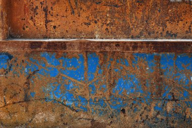 Paslı metal yüzey.   