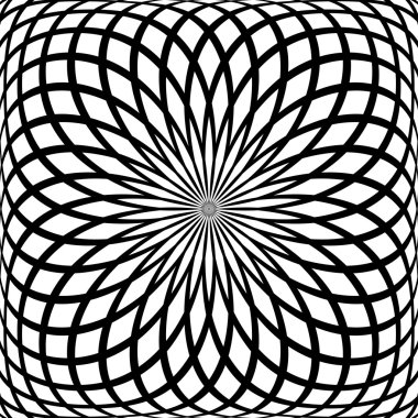 Rotation latticed pattern. clipart