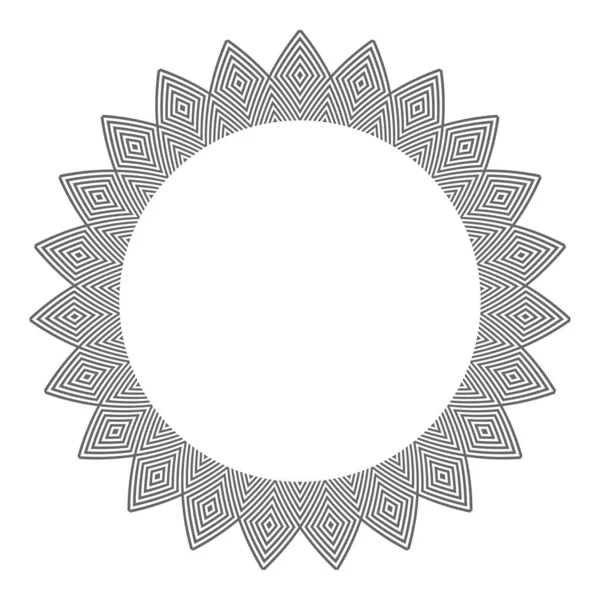Cirkel Design Element Voor Frame Abstract Decoratief Geometrisch Patroon Vectorkunst — Stockvector