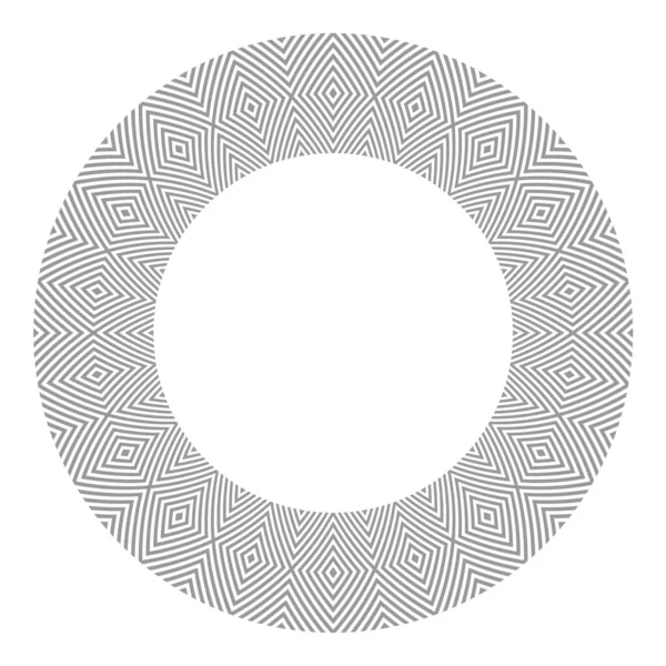 Elemento Diseño Círculo Para Marco Patrón Geométrico Decorativo Abstracto Arte — Vector de stock