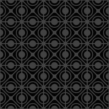 Kusursuz geometrik siyah ve gri desen ve doku. Vektör sanatı.