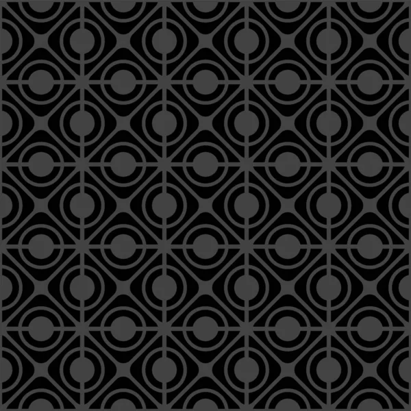 Бесшовный Геометрический Черно Серый Узор Текстура Векторное Искусство — стоковый вектор