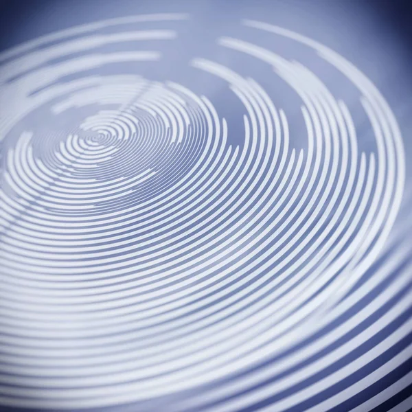 Abstract Blue Geometric Blurry Background Concentric Rings Shape — Stock Photo, Image