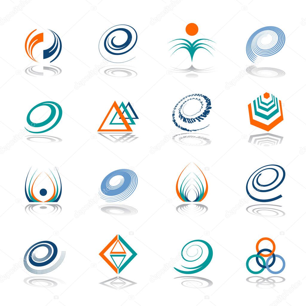 Abstract icons. Design elements set. Vector art.