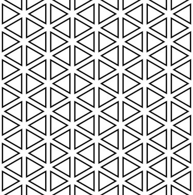 Soyut, dikişsiz geometrik altıgenler ve üçgen şablonlar. Vektör sanatı.