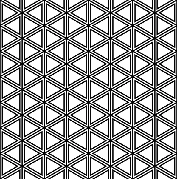 Hexagones Géométriques Sans Couture Abstraits Motif Grille Triangles Art Vectoriel — Image vectorielle