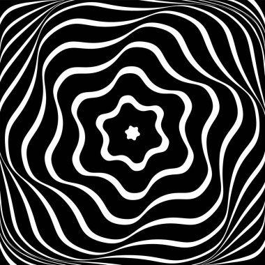 Döndürme hareketi yanılsaması. Soyut operasyon sanat tasarımı. Vektör illüstrasyonu.