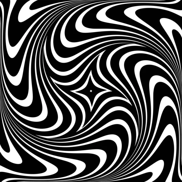 Illusione Del Movimento Vortice Vortice Abstract Art Design Illustrazione Vettoriale — Vettoriale Stock