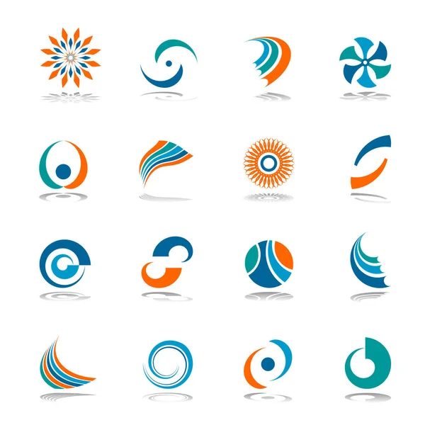 Design Elements Set Abstract Icons Vector Art — Stock Vector