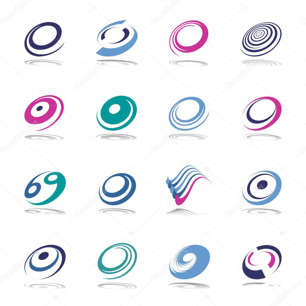 Design elements set. Abstract icons. Vector art.