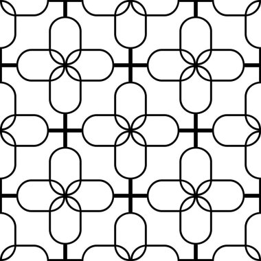 Soyut, dikişsiz geometrik ızgara deseni. Vektör sanatı.