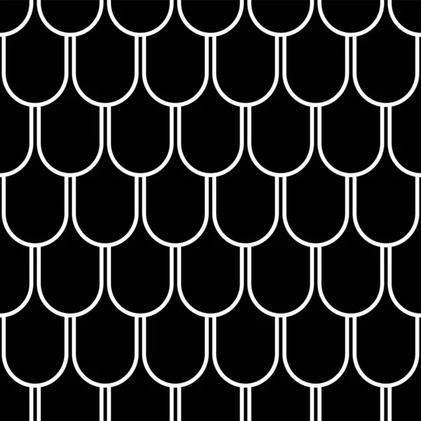 Абстрактный Бесшовный Рисунок Мозаики Белая Геометрическая Фактура Черном Фоне Векторное — стоковый вектор